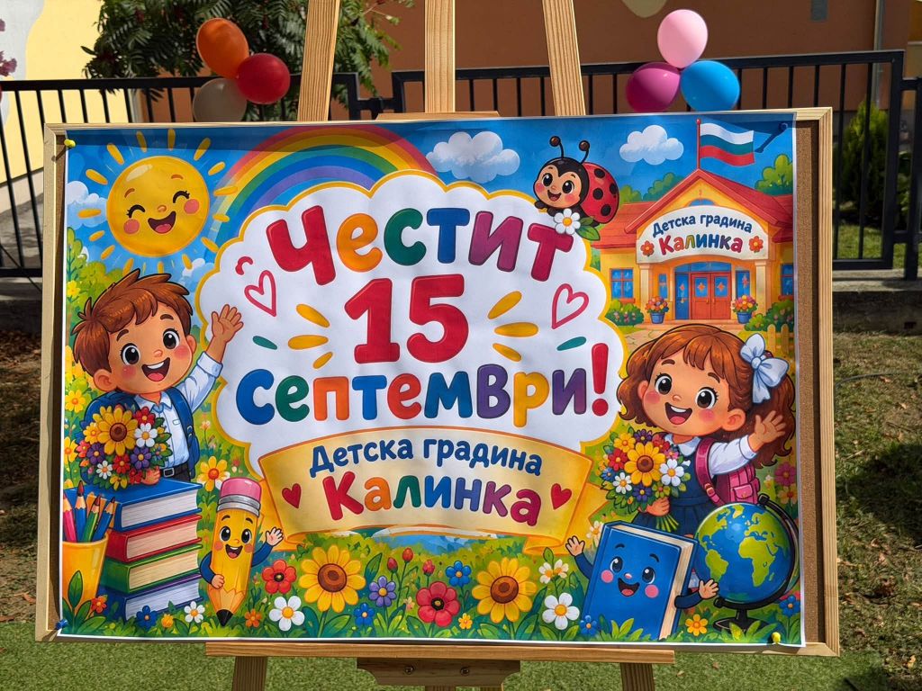 Честита нова учебна година! - ДГ Калинка - Гоце Делчев